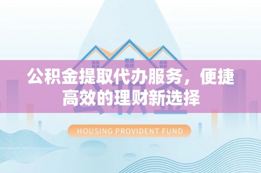 宁南公积金提取代办服务，便捷高效的理财新选择