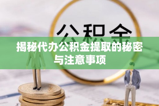 宁南揭秘代办公积金提取的秘密与注意事项