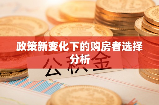 宁南政策新变化下的购房者选择分析