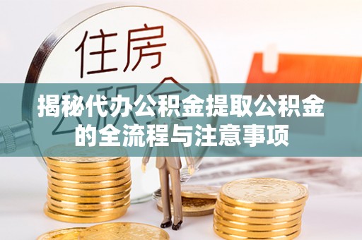 宁南揭秘代办公积金提取公积金的全流程与注意事项