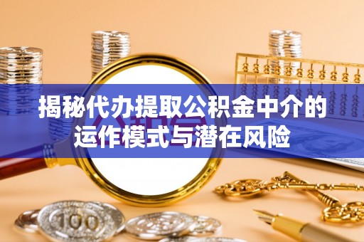 宁南揭秘代办提取公积金中介的运作模式与潜在风险