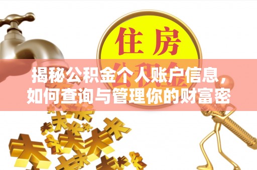 宁南揭秘公积金个人账户信息，如何查询与管理你的财富密码