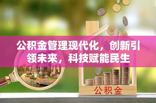 宁南公积金管理现代化，创新引领未来，科技赋能民生