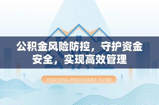 宁南公积金风险防控，守护资金安全，实现高效管理