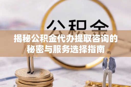 宁南揭秘公积金代办提取咨询的秘密与服务选择指南