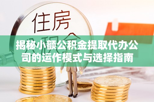 宁南揭秘小额公积金提取代办公司的运作模式与选择指南