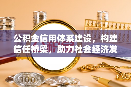 宁南公积金信用体系建设，构建信任桥梁，助力社会经济发展
